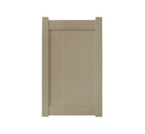 3' x 5' Khaki Single Swing Vinyl Gate