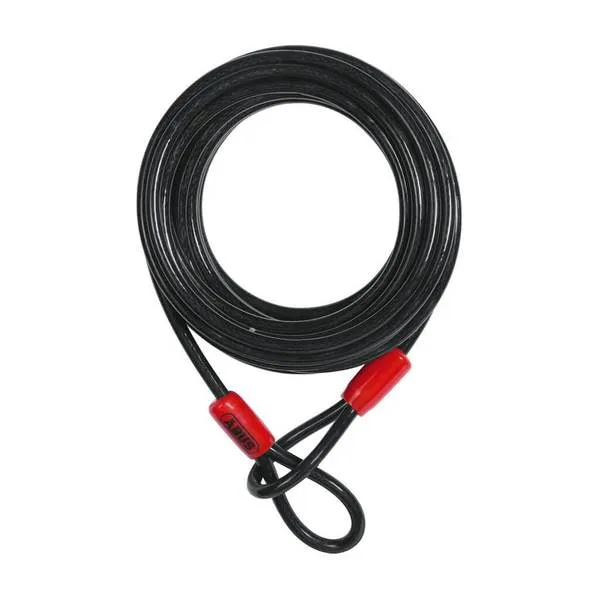 ABUS 10/500 Cobra 3/8 in. x 16 ft. Black Flexible Security Loop Steel Cable