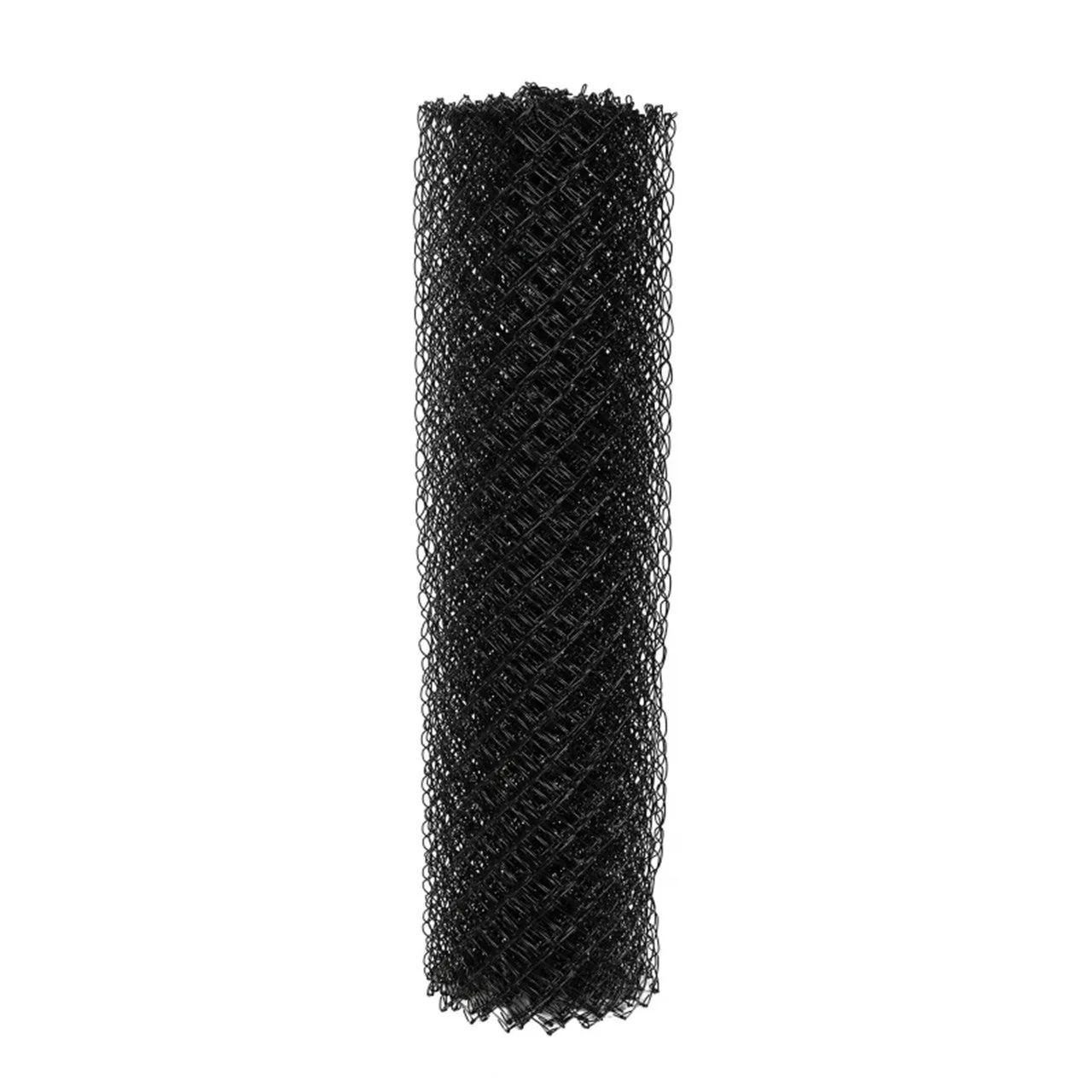 Aleko Galvanized Steel Chain Link Fence - Complete Kit - 6 x 50 Feet - 9.5 AW Gauge - Black