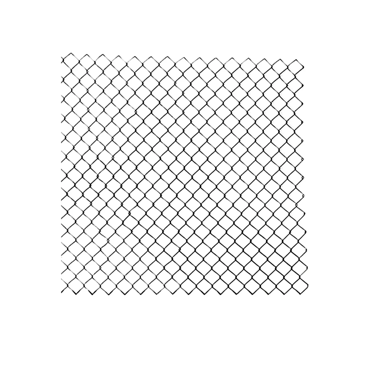 Aleko Galvanized Steel Chain Link Fence Fabric - 4 x 50 Feet - 9.5 AW Gauge - Black