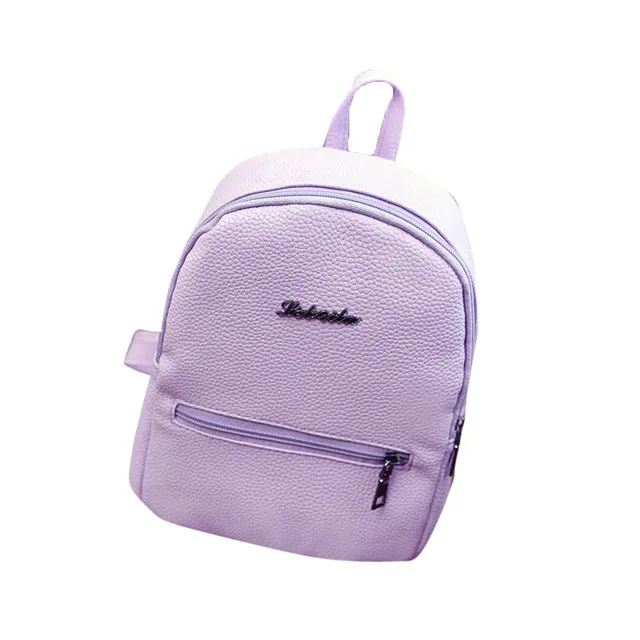 Backpack PU Leather Satchel For Teenage Girls or Women