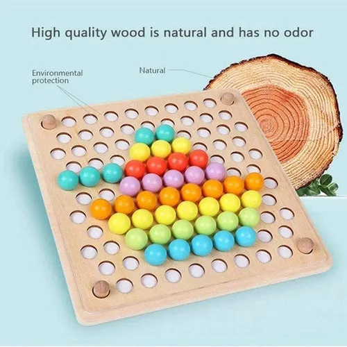 Beads Puzzle Board for Hands Brain Training | Fine Motor Skills Montessori set for Kids 3 