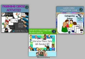 Bell Ringers, Brain Breaks, Games and Puzzles HUGE bundle 16 resources