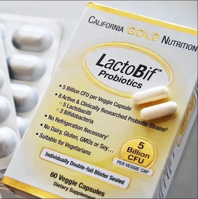 California Gold Nutrition, LactoBif Probiotics, 5 Billion CFU, 60 Veggie Capsules