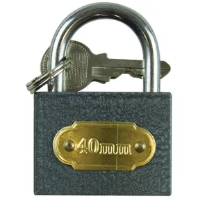 Cast Iron Padlock 40mm - Durable Secure Lock Gates Sheds Storage