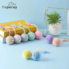 Colorful Cotton Rope Ball Toy for Cats and Dogs