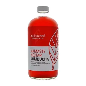 Cultured Kombucha Co - Nectar Namas Kombucha Tea, 16Floz (Pack of 6)