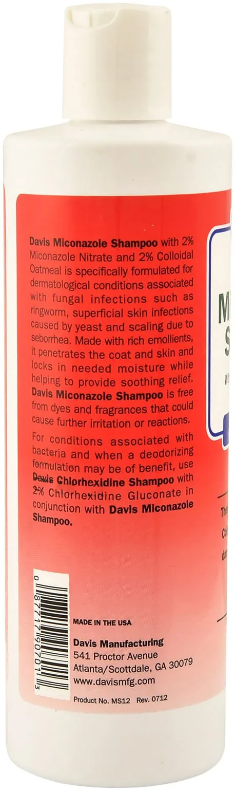 Davis Miconazole Shampoo for Dogs and Cats