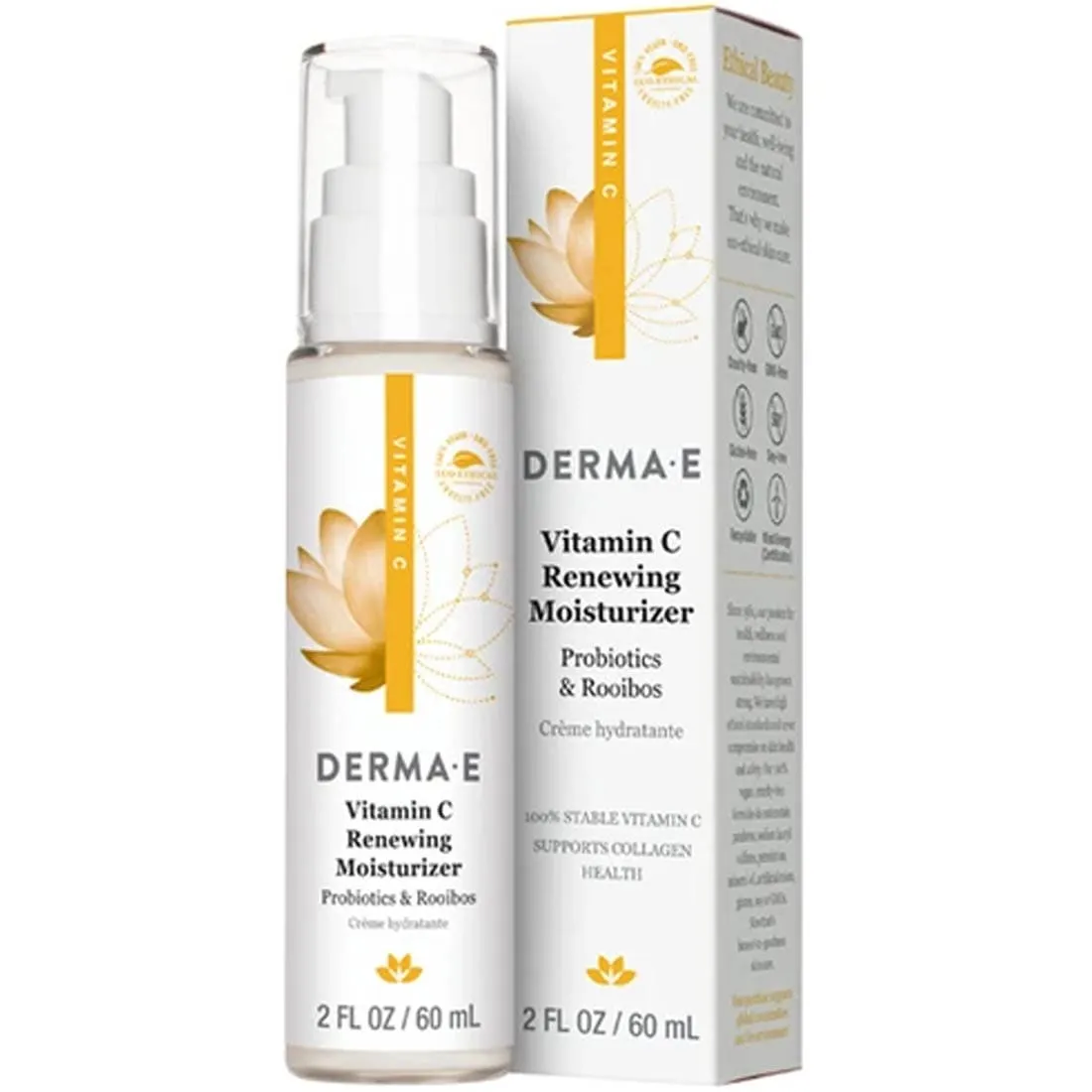 Derma E Vitamin C Renewing Moisturizer, Probiotics & Rooibos, 60ml