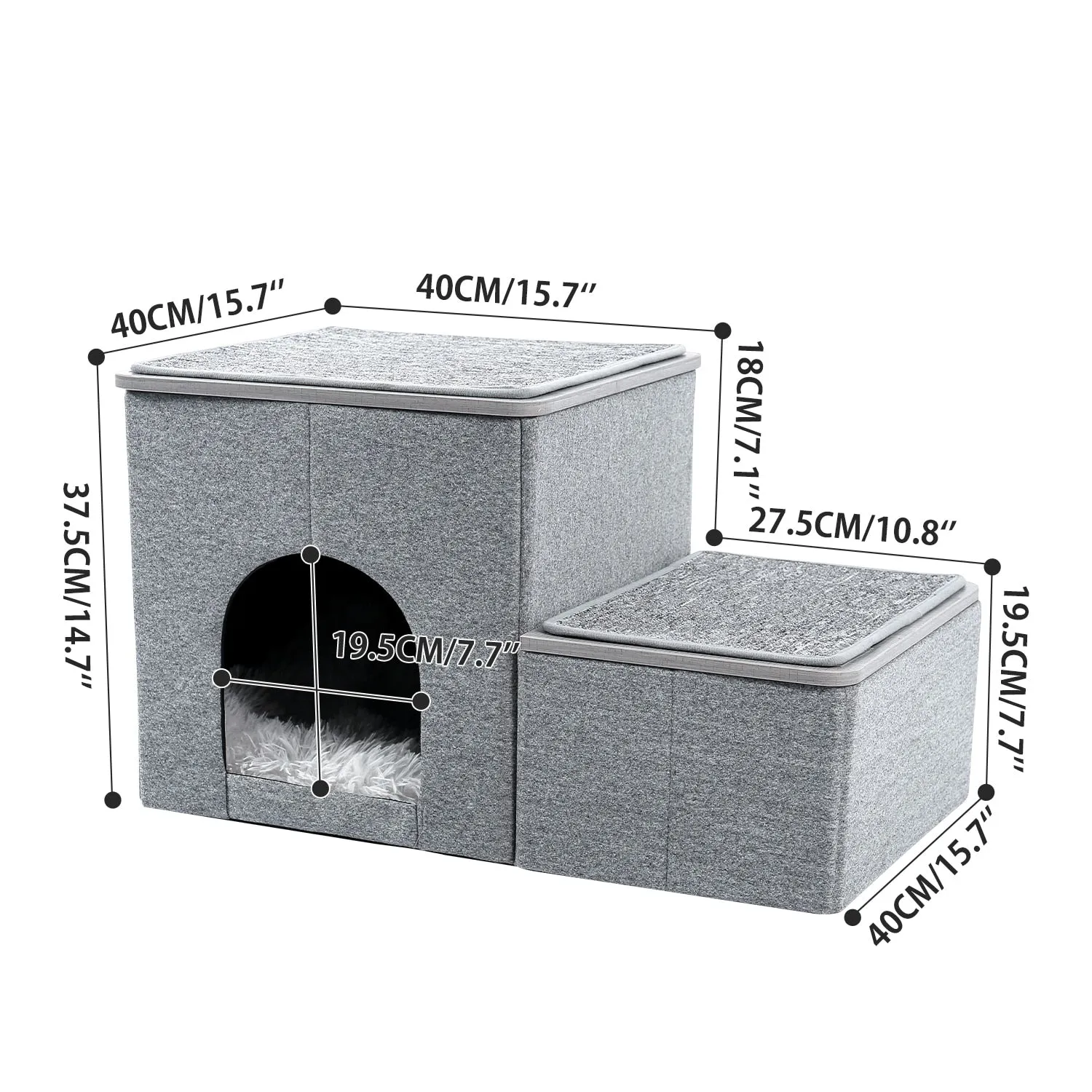 Dog Stairs w/ House   Storage