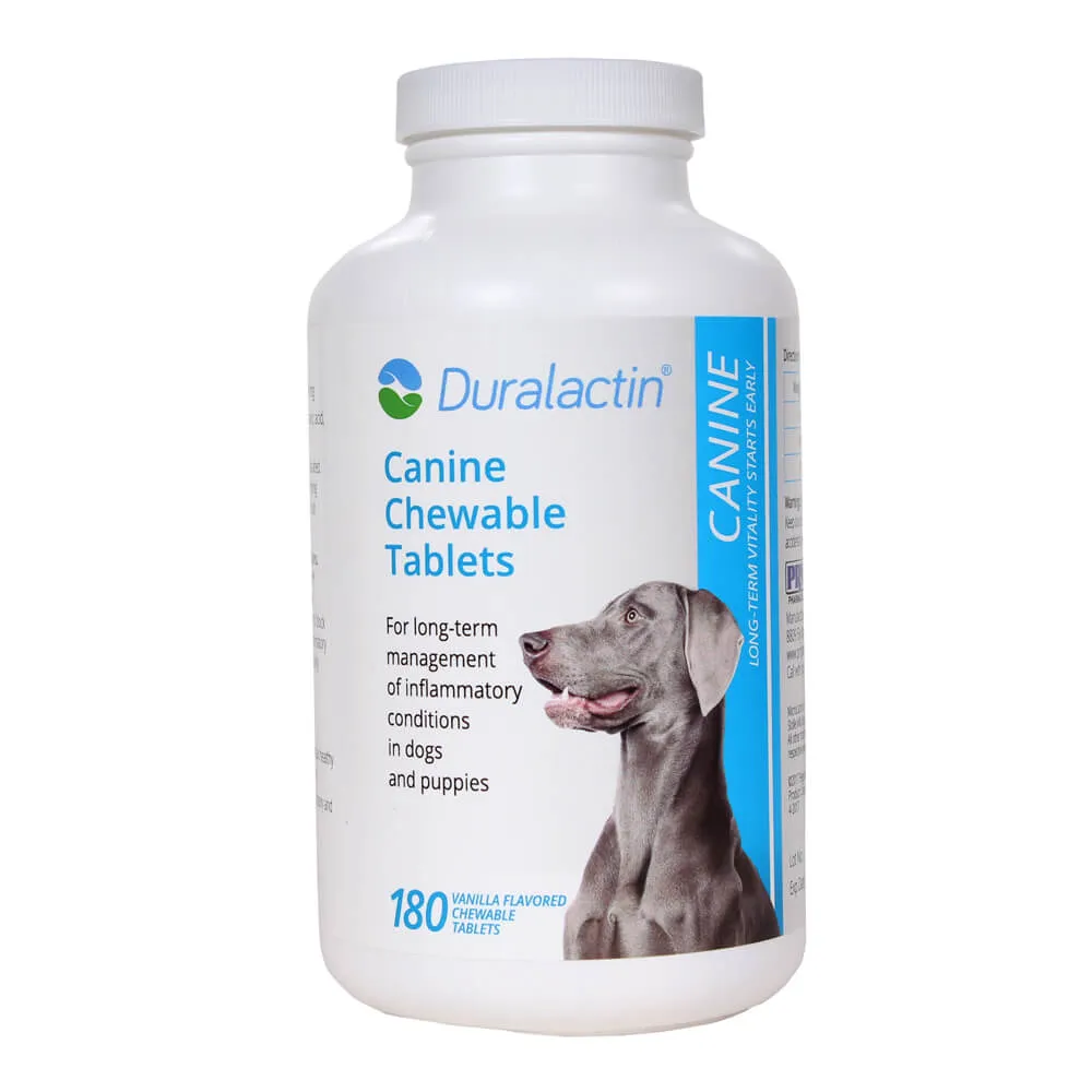 Duralactin Canine Chewable Tablets, 180 ct