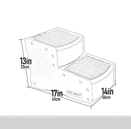 Easy Step II Pet Stairs - Essential Grey