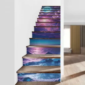 Elegant Purple Ocean Stairs