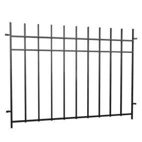 Fencing Peak 1220mm Black No-Dig Fencing Manchester Fence Panel