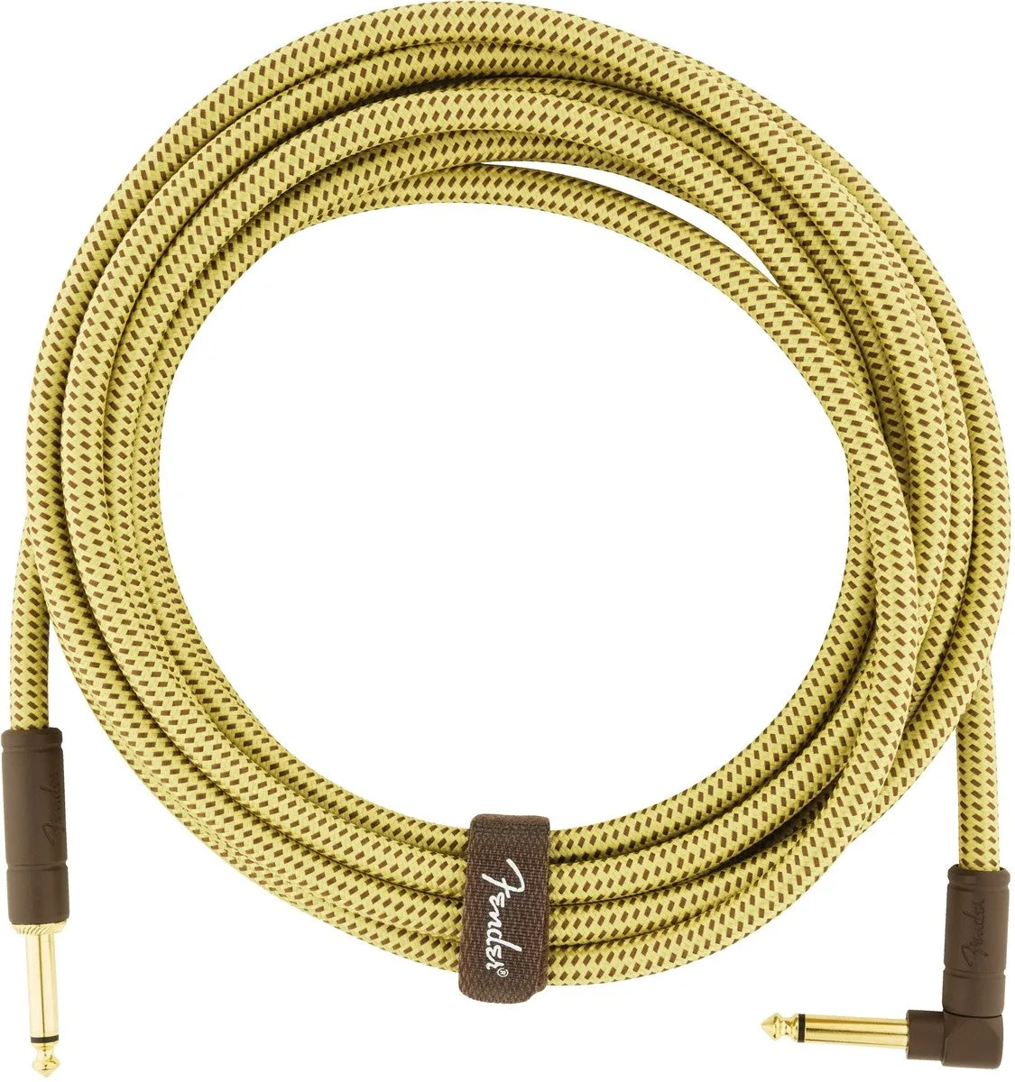 Fender Deluxe 15' Straight/Angled Instrument Cable Tweed