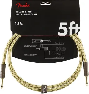 Fender Deluxe Series Instruments Cable, Straight/Straight, 5', Tweed