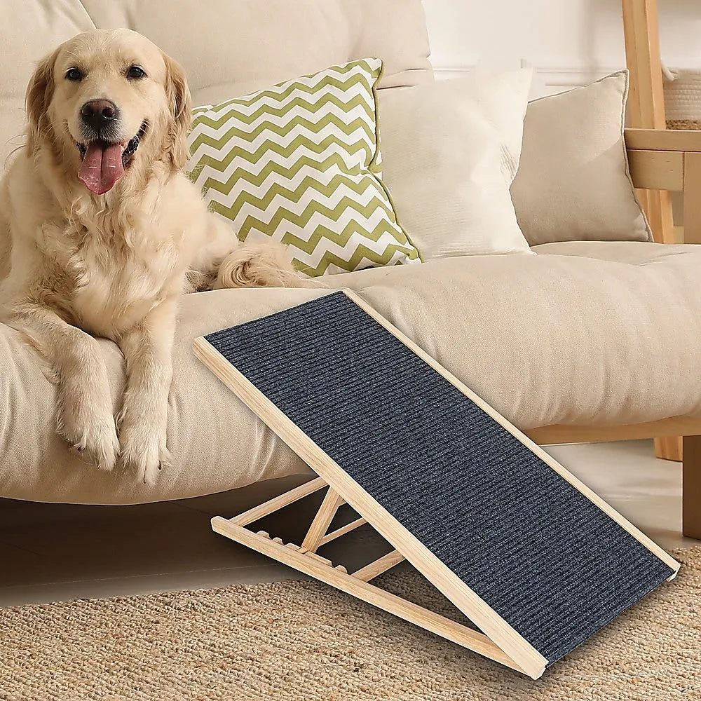 Foldable Non-Slip Dog Ramp, Adjustable Height, 100cm