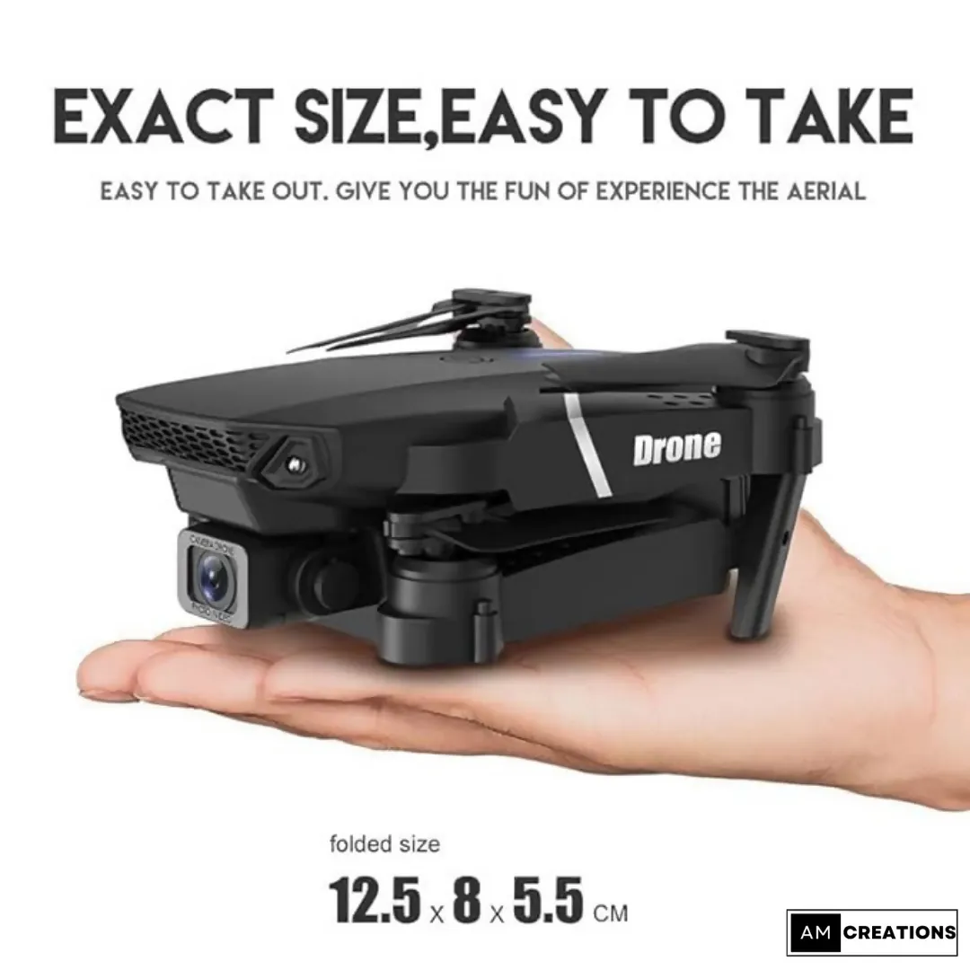 Foldable Remote Control Drone with 120° Camera