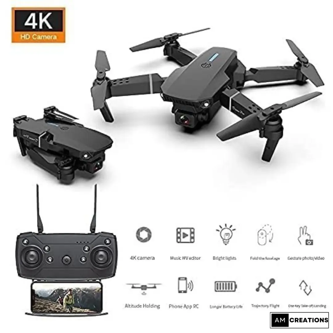 Foldable Remote Control Drone with 120° Camera