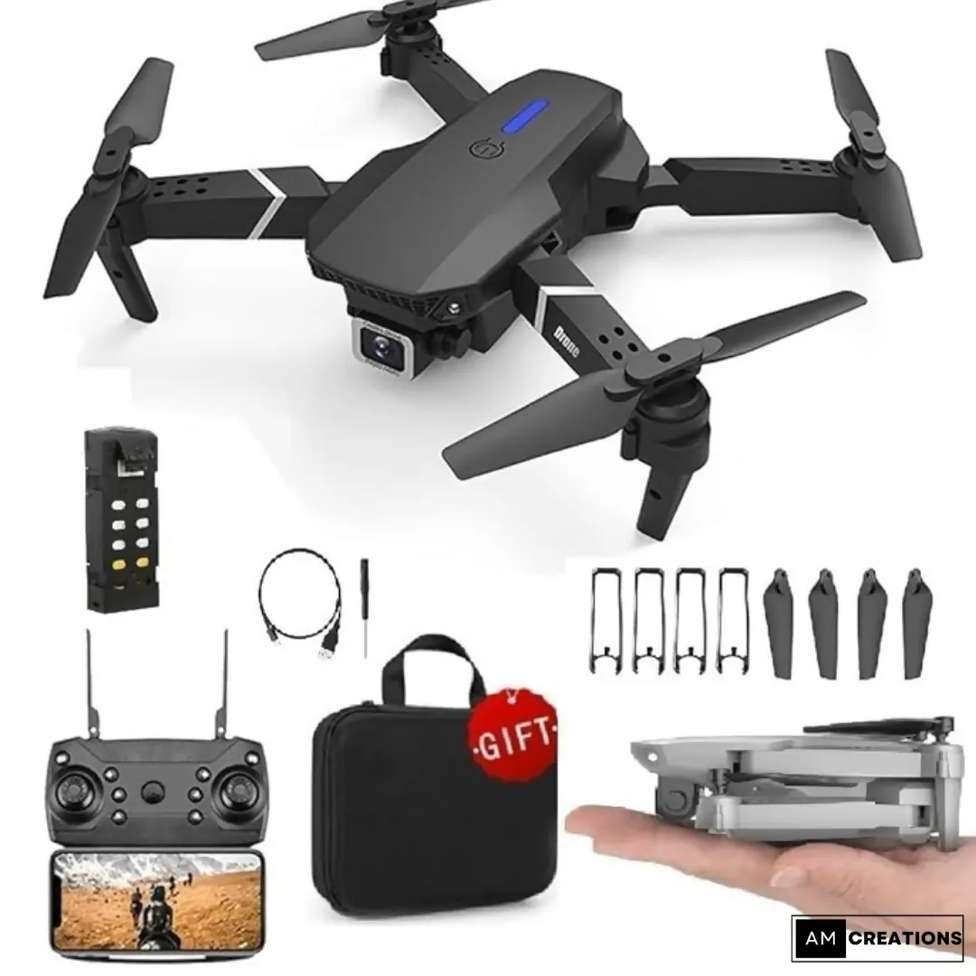 Foldable Remote Control Drone with 120° Camera