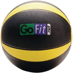 GoFit GF-MB10 Medicine Ball (10lbs Black & Yellow)