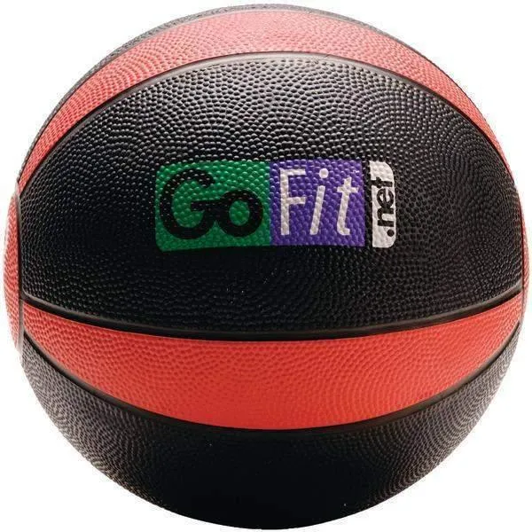 GoFit GF-MB8 Medicine Ball (8lbs Black & Red)