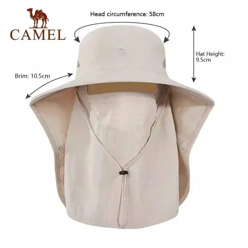 GOLDEN CAMEL Hats UV Protection All-in-One Wraparound Sun Protection Hat, Ideal for Hiking, Travel & Outdoor Adventures