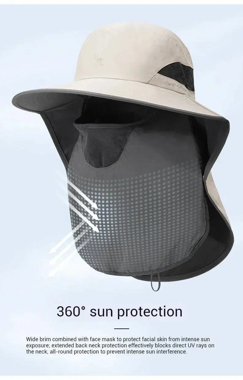 GOLDEN CAMEL Hats UV Protection All-in-One Wraparound Sun Protection Hat, Ideal for Hiking, Travel & Outdoor Adventures