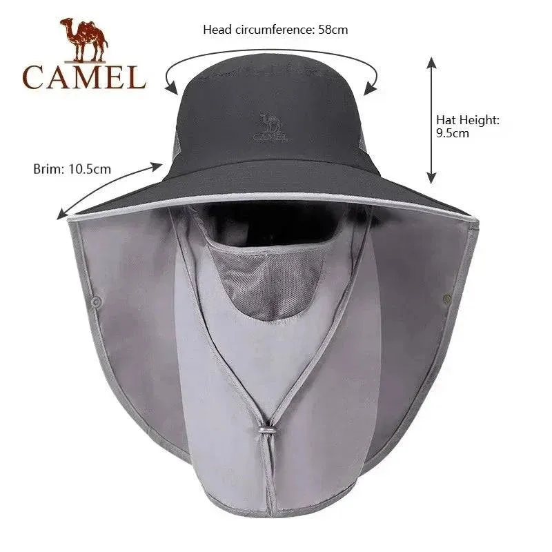 GOLDEN CAMEL Hats UV Protection All-in-One Wraparound Sun Protection Hat, Ideal for Hiking, Travel & Outdoor Adventures