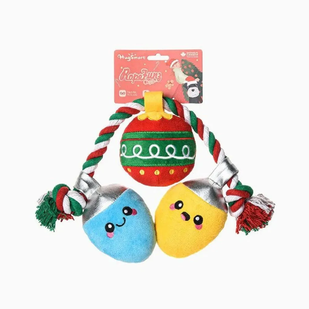 Happy Woofmas - Christmas Light Dog Rope Toy