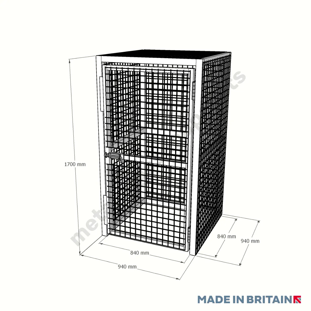 Heavy Duty Gas Bottle Cylinder Cage - For Argon Gas Bottles (9 12 BOTTLE UNIT)