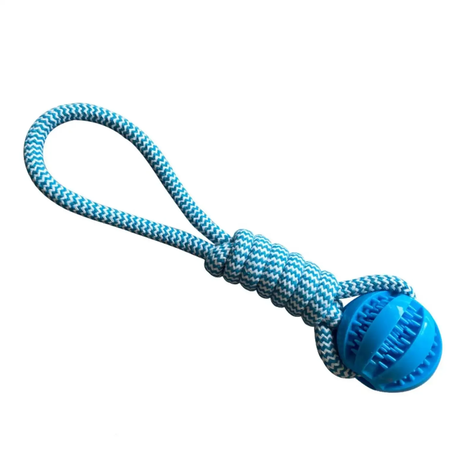 Interactive Dog Toy Ball with Rope – Chew Toy for Teeth Cleaning and Treat Dispensing