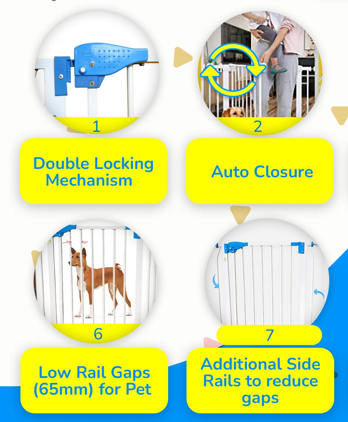 Kiddale Infant, Baby & Pet Safety Gate(75-85cm)