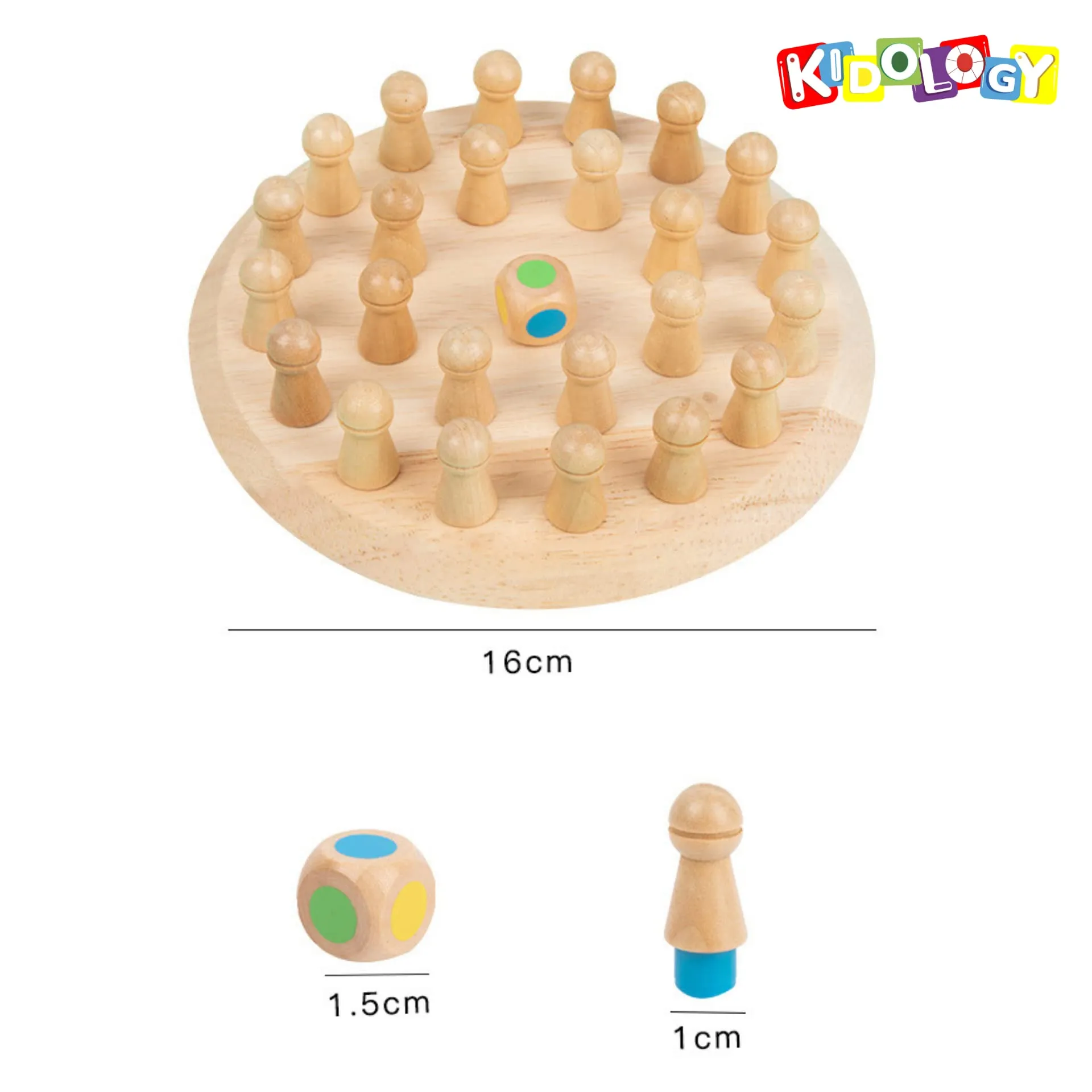 Kidology Children Learning and Educational Geometric Shape Puzzle Quick Matching Board Game, Color Shape Matching Board Game Sensory Educational Learning Toy for Kids (Chess)