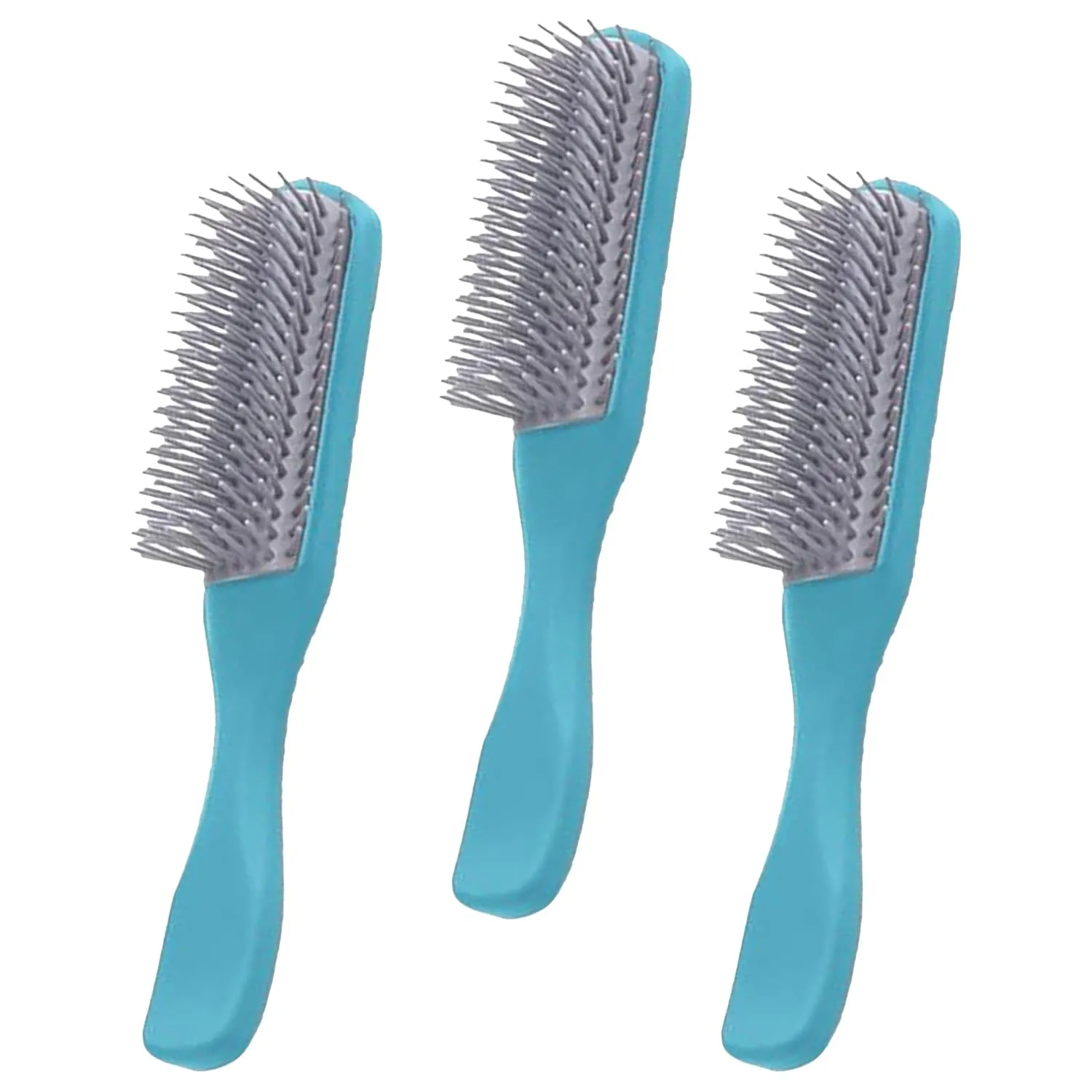 Kuber Industries Hair Brush | Bristles Brush | Hair Brush with Paddle | Brush for Curly wavy Hairs | Suitable For All Hair Types | Hair Brush Styling Hair | C19BLE | Blue