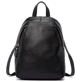 Leather Women Backpack Ladies Travel Bags Preppy Style Schoolbags