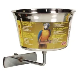 Living World Stainless Steel Parrot Bowl - Large - 960 ml (32 oz)