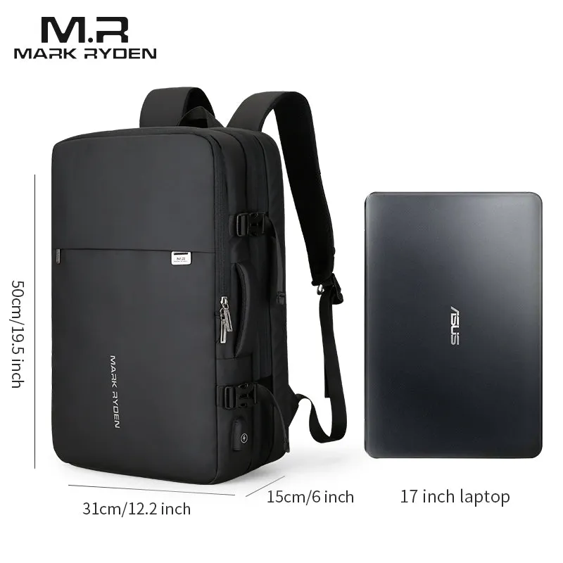 Man Backpack Fit 17 inch Laptop USB Recharging