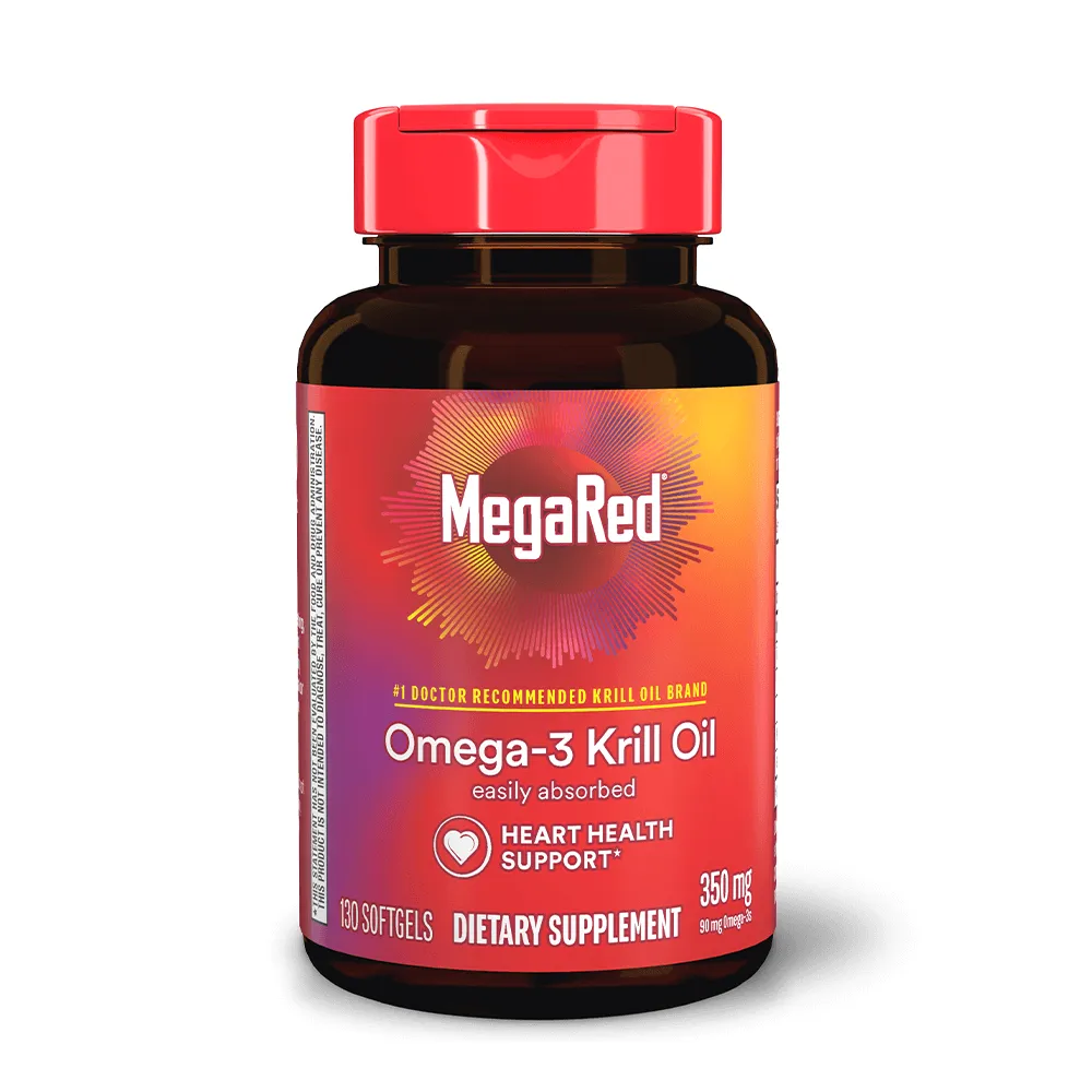 MegaRed 350mg Superior Omega-3 Krill Oil Softgels