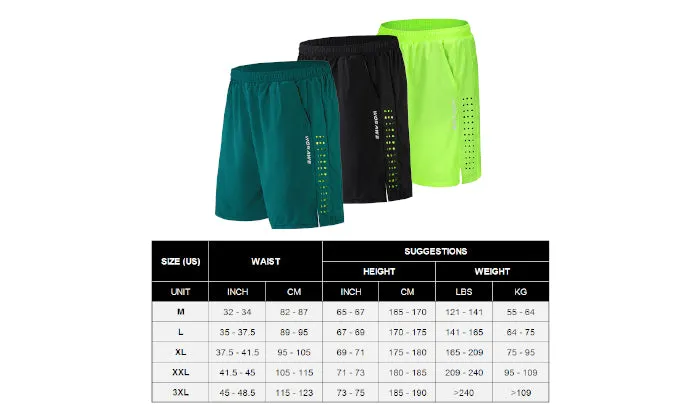 Men Bike Shorts with 3D Gel Padding and Mesh Lining