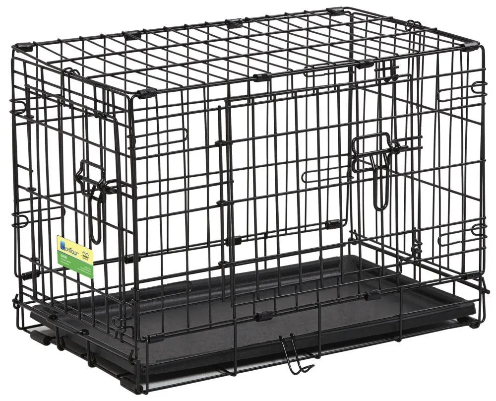 Midwest Contour™ Double-Door Folding Dog Crates