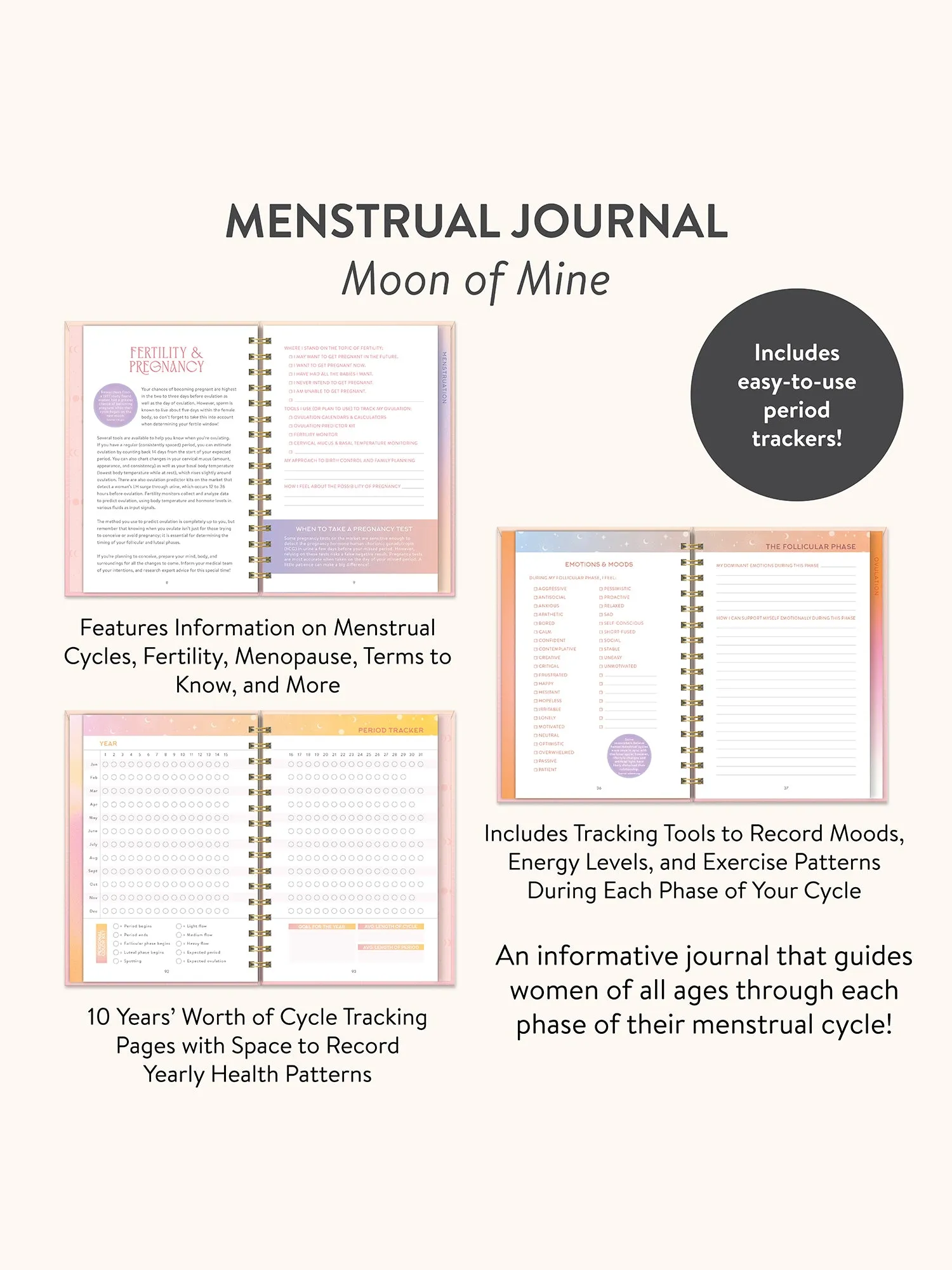 Moon of Mine Menstrual Journal