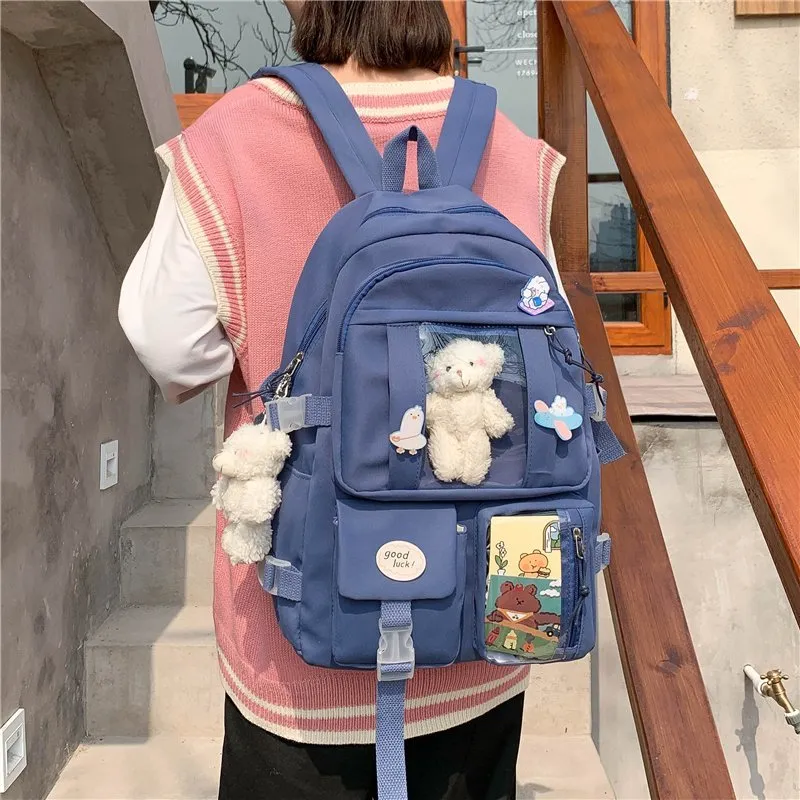 Multi Pockets   Kawaii Backpack