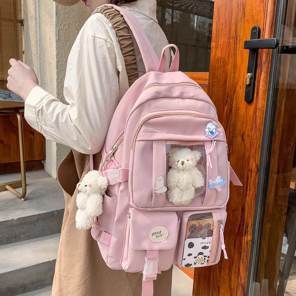 Multi Pockets   Kawaii Backpack