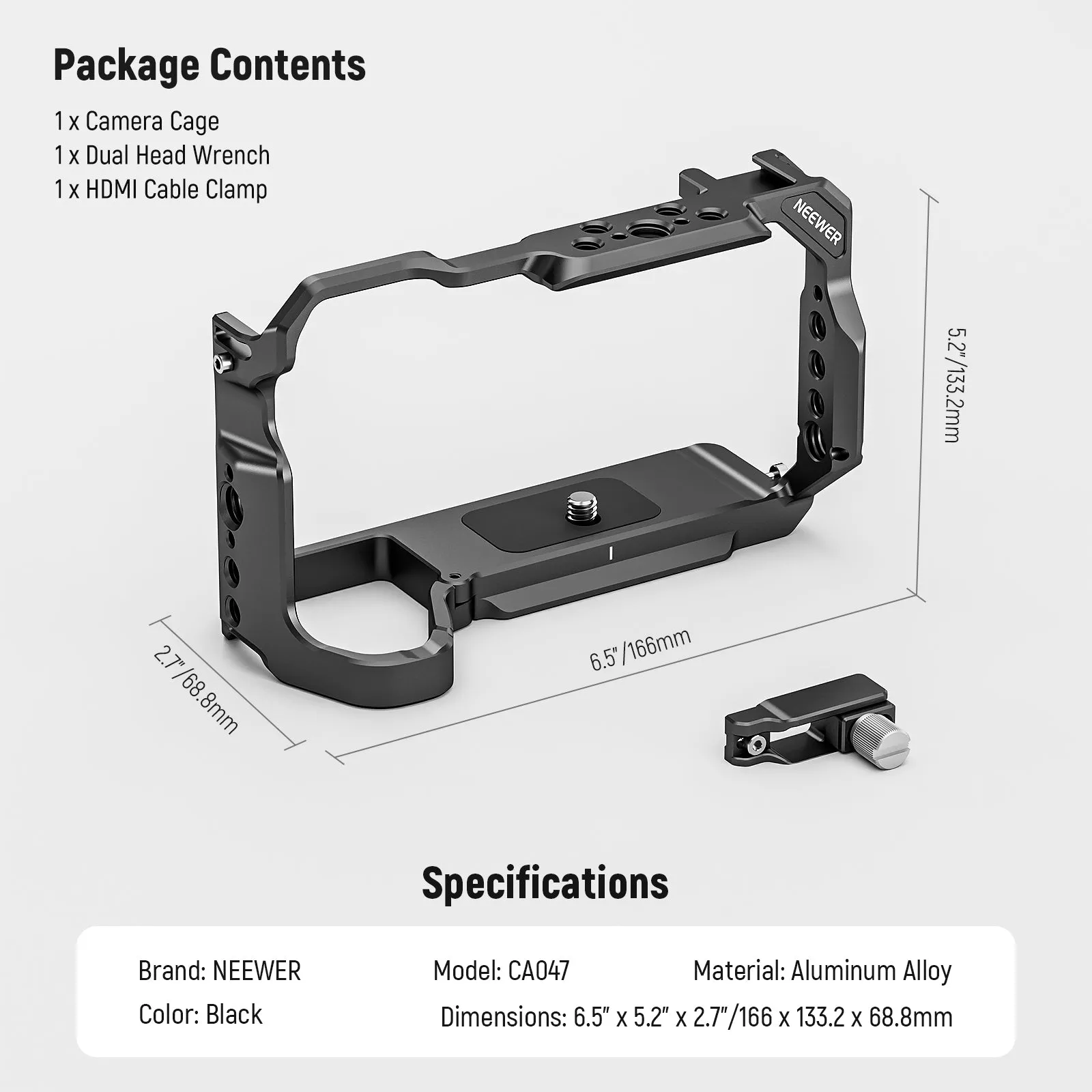 NEEWER CA047 Camera Cage Kit for Sony Alpha 6700