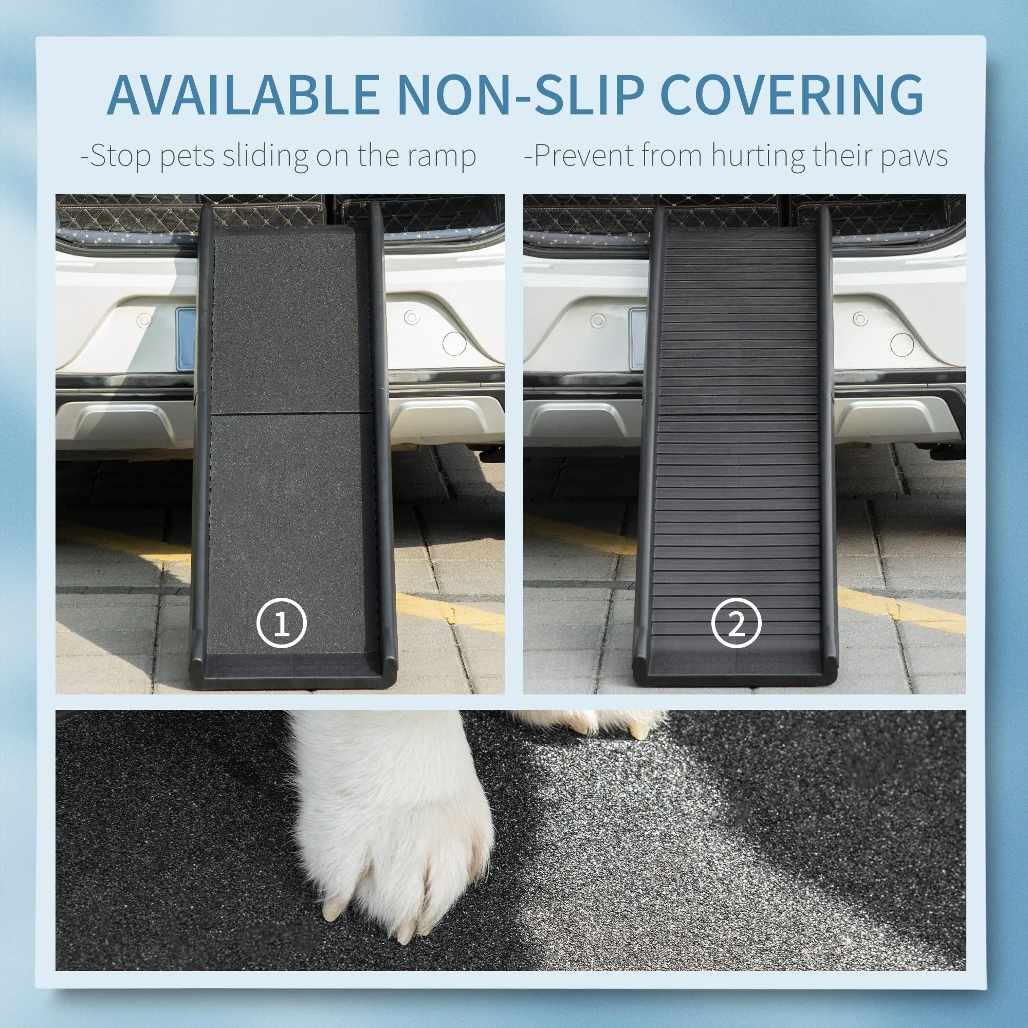 PawHut Foldable Pet Ramp Dog Car Ramp for SUVs