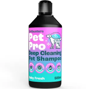 Pet Pro Dog Shampoo (500ml) Sensitive Skin, Deep Cleaning Professional Dog Grooming & Puppy Shampoo & Conditioner For Smelly Dogs, Baby Fresh