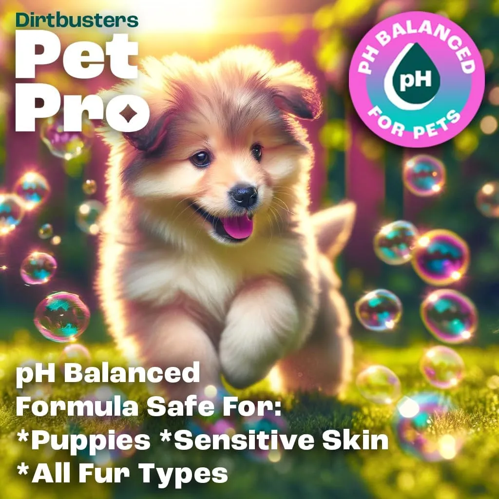 Pet Pro Dog Shampoo (500ml) Sensitive Skin, Deep Cleaning Professional Dog Grooming & Puppy Shampoo & Conditioner For Smelly Dogs, Baby Fresh