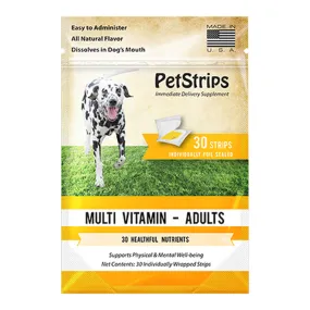 PetStrips Multi Vitamin Adult for Dogs, 30 Strips