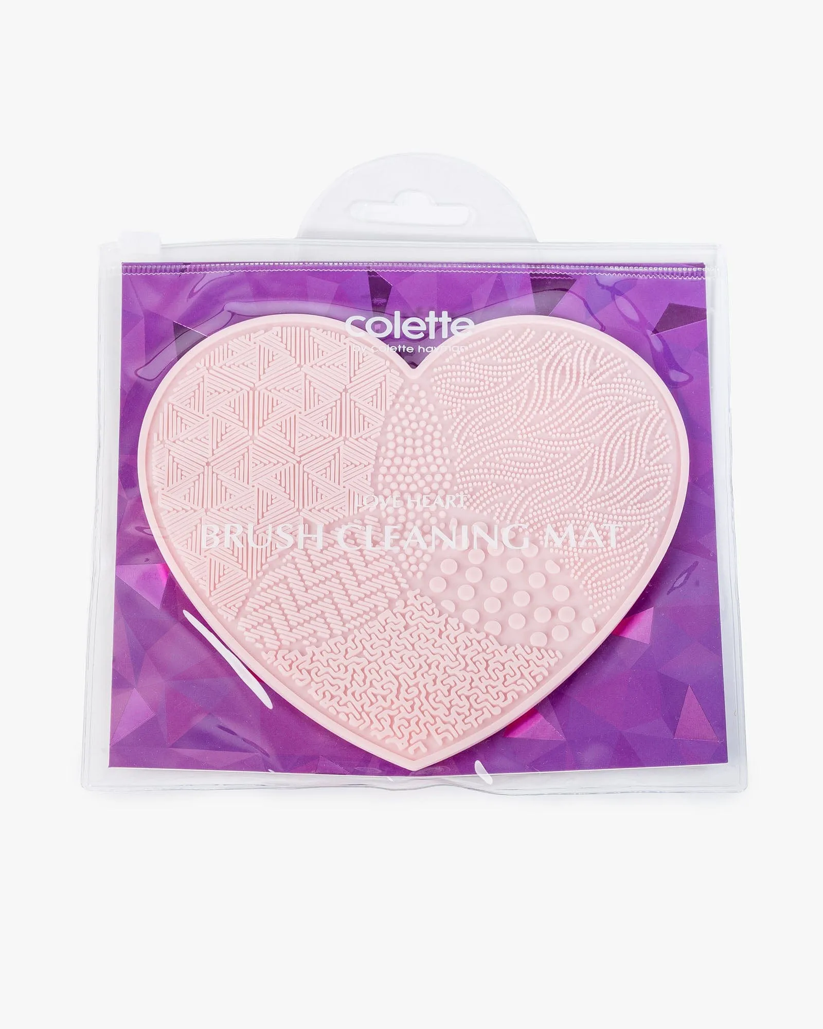 Pink Love Heart Brush Cleaning Mat